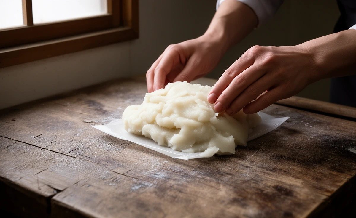 和菓子の製造現場